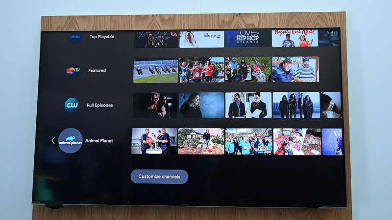 Notice how the CW and Animal Planet have their own banners alongside traditional standalone streaming video apps.